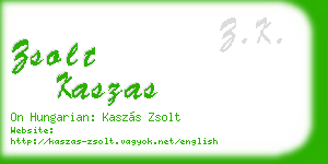 zsolt kaszas business card